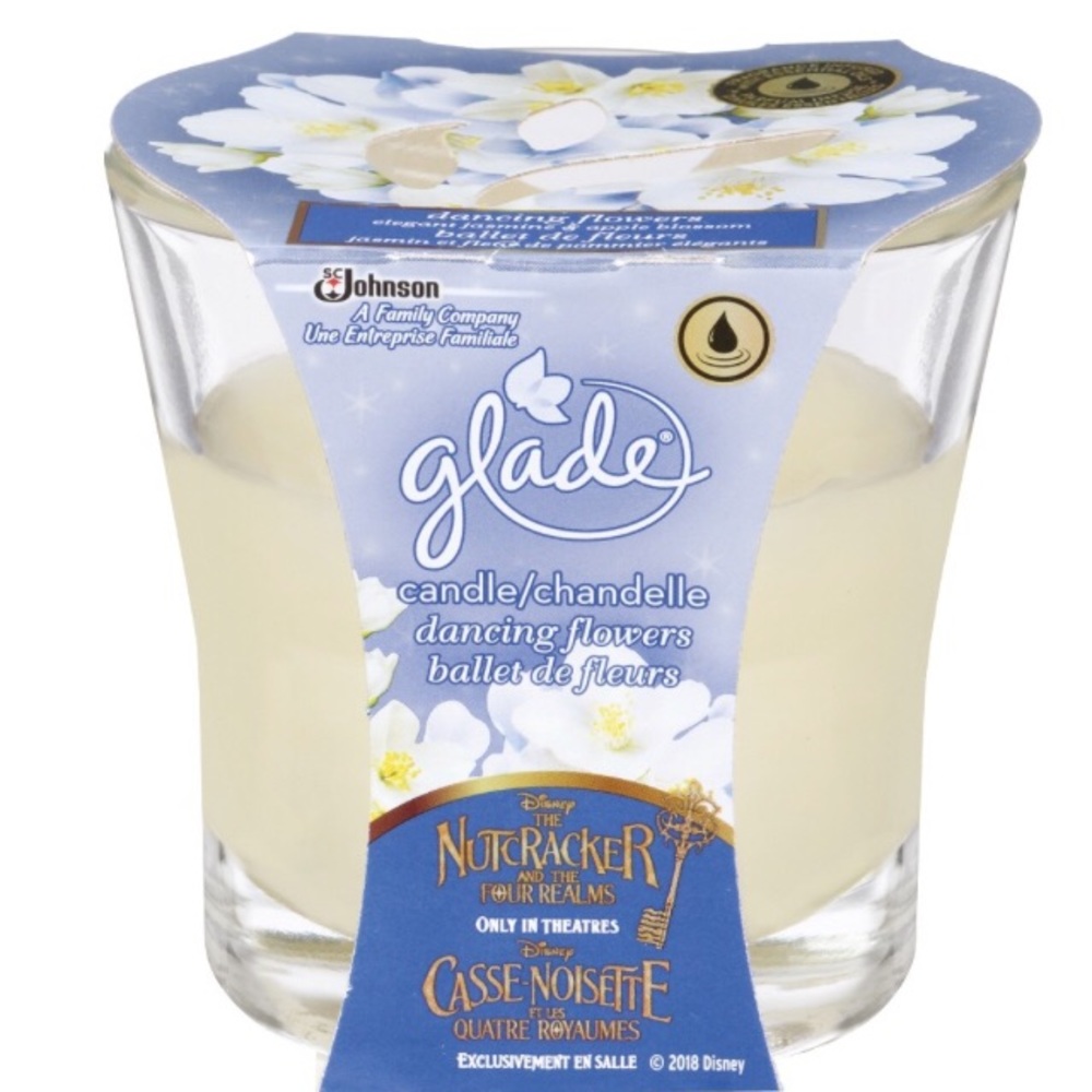 Brand New Glade Disney Nutcracker Dancing Flower Fragrance Candle Home Decor